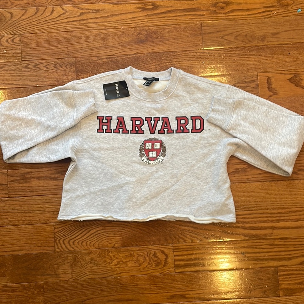 Harvard cropped sweatshirt